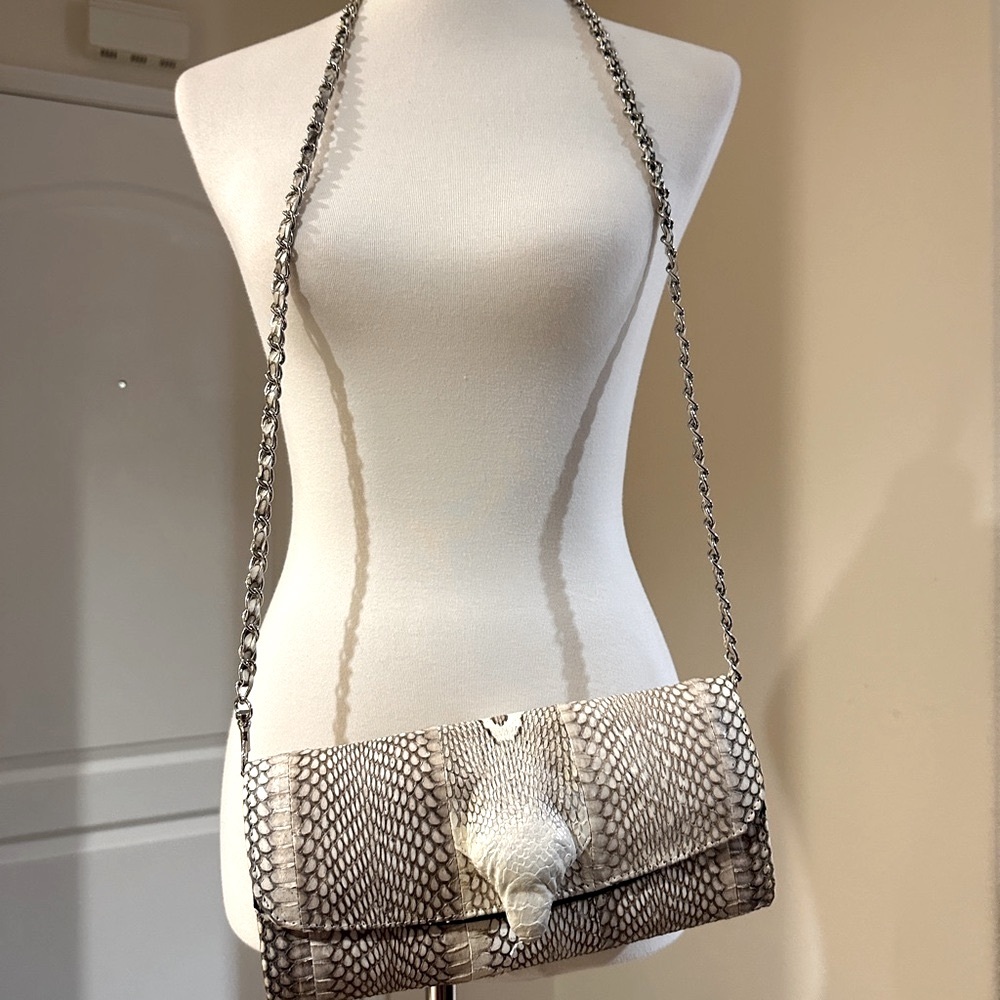 100% Genuine Snakeskin and Leather